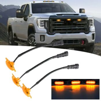 Yellow front 3pcs LED Light With Wire ( Universal )