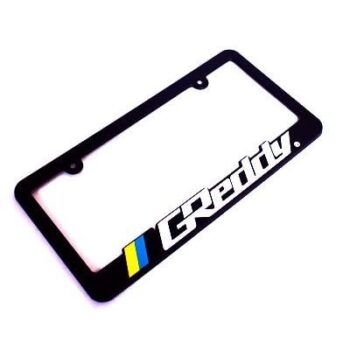 Greddy style Car License Plate Frame