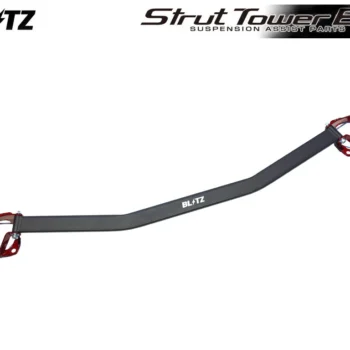 Blitz Strut Tower Bar Front Black x Red Metallic - Civic FL1 Civic Type-R FL5
