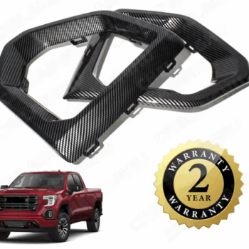 GMC Fog Light Lamp Grille Cover With Carbon Style