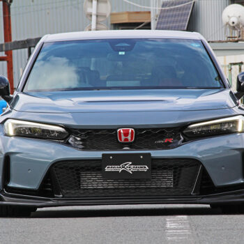 M&M Honda Front Lip Spoiler FRP Gloss Black - Civic Type-R FL5