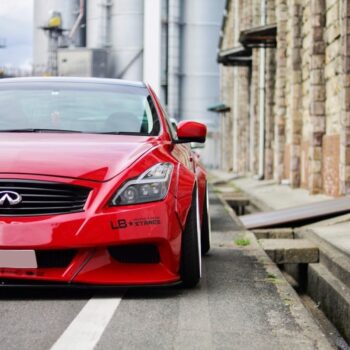 78 Works Fiber LED Headlight Set Black - Skyline Coupe CKV36 (G37 Infiniti) ONE-OFF