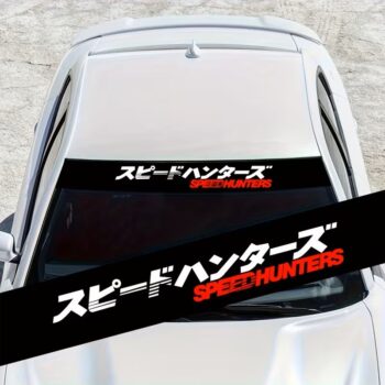 SPEED HUNTERS Front Windshield Decal Weather-Resistant