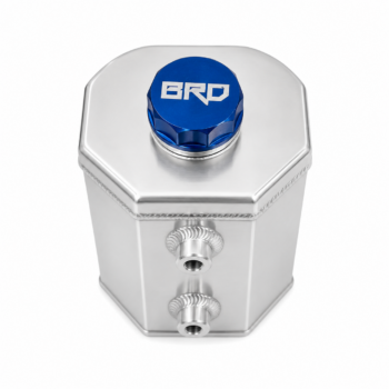 Universal 1L Polished Aluminum Power Steering Oil Reservoir Tank