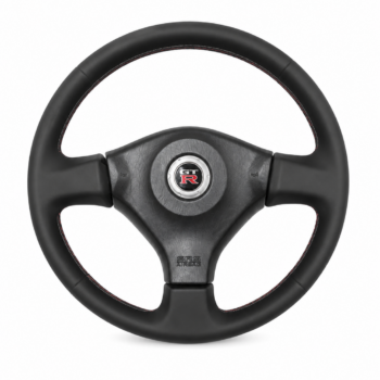 SKYLINE BNR34 Steering Wheel Grey Stitch with Airbag – USED
